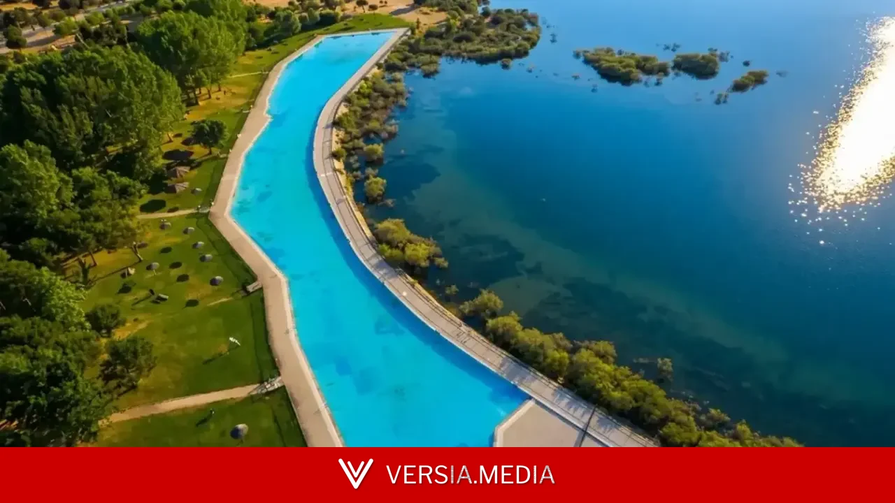 La piscina natural más grande de España está en Madrid y tiene más de 4.500 metros cuadrados